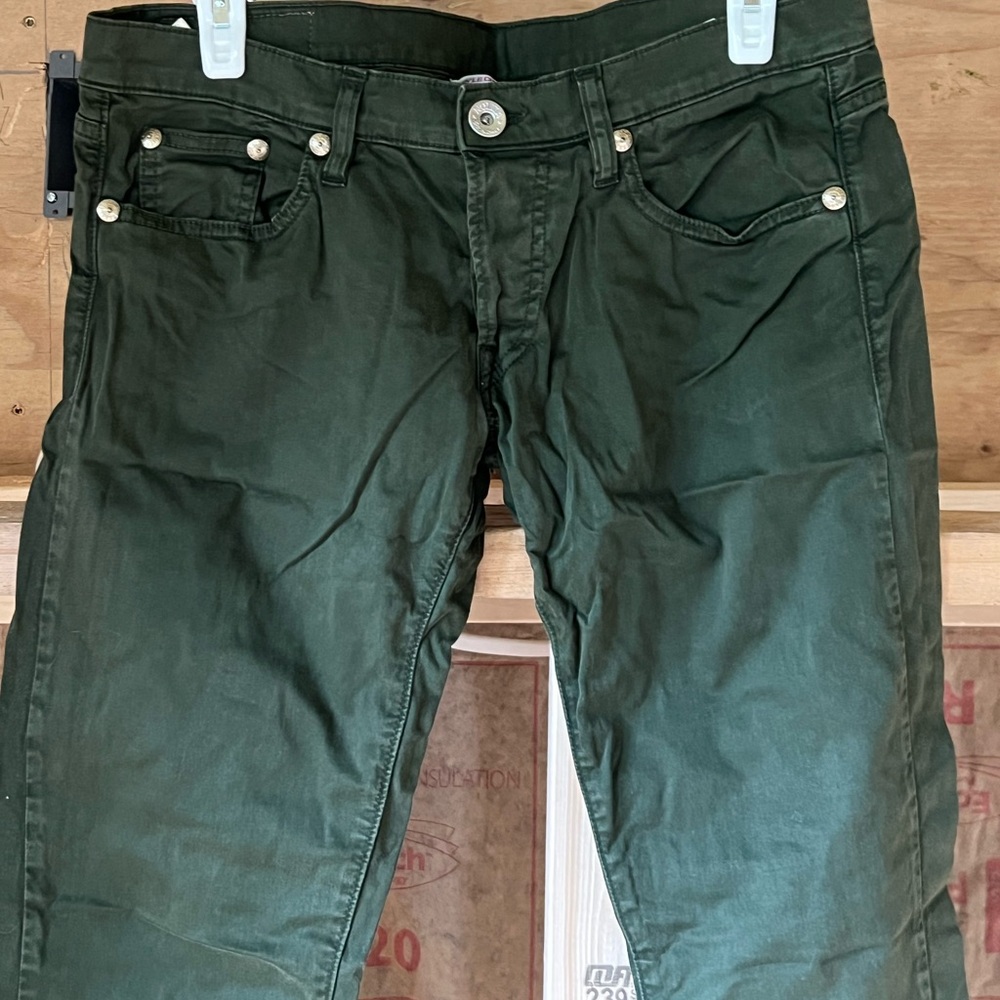 Nolita De Nimes. Hunter green Skinny Jeans. Very Low rise. Y2K vintage. Size 31. - Picture 2 of 10